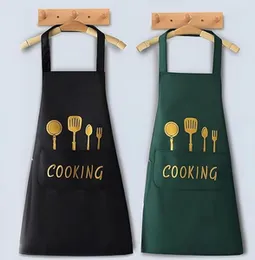 Kitchen Household Cooking Apron Men Women Oil-Proof Waterproof Adult Waist Fashion Coffee Overalls Apron