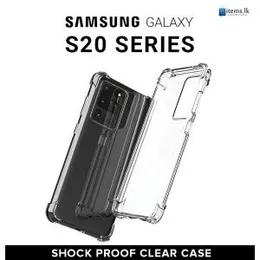 Clear Shockproof Transparent Bumper Back Cover for Samsung S20