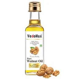 VedoMax UltraPure Walnut Edible Oil | 100% Pure Multipurpose Cold Pressed Walnut Oil | Cold Pressed - Extra Virgin - Walnut Oil/Akhrot Tel | Akhrot Ka