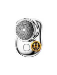 ඉලෙක්ට්‍රික් ෂේවර්Mini අතේ ගෙන යා හැකි රේසර් Electric Nose Hair Trimmer USB Rechargeable Beard Trimmer පිරිමින් සඳහා පිරිසිදු කිරීමේ බ්‍රෂ් සහිත වෘත්ත