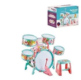 Big Drum set with Stool ( Light Effect)