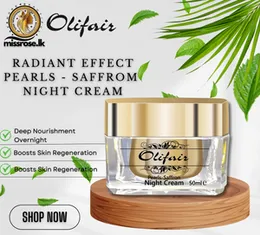 Olifair Radiant Effect Pearls Saffron Night Cream