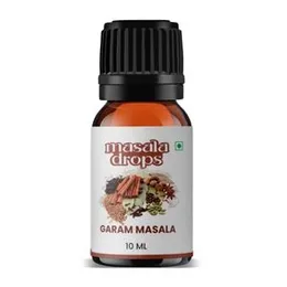 Masala Drops Aromatic Garam Masala Drops- 10 ML | Pure & Natural | For Cooking, biryani, Curries, Gravies, Veg and Non-Veg recipes and Food flavou