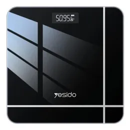 YESIDO MG10 Digital Body Weight Scale – Tempered Glass, LED Display, High Precision Measurement