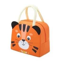 Cartoon Thermal Insulation Lunch Bags Oxford Fresh Cooler Pouch for Students Children Lunch Picnic Storage Box Tote Food Handbag