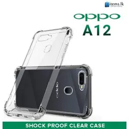 Luxury Shockproof Transparent ThickBallon Bumper Case For OPPO A12 Crystal Transparent Premium Quality Shockproof Protective Phone ShellOPPO A12 Soft