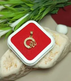 Gold Plated Round Pendant With Leaf For Ladies Fashion Stylish Rich Look Pendant For Women