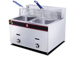 1111284  gas deep fryer double