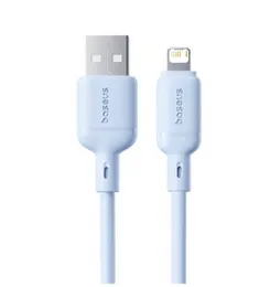 Baseus Silky Series 2.4A Fast Charging Lightning Cable – 1M Soft & Flexible USB to Lightning Data Cable