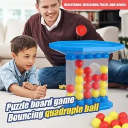 Bounce Ball Game Family Party Game - Jumping Connect Funny Ball Board Game Table Top Battle Games for Adults Kids Party Birthday