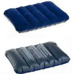 Travel air blow pillow / velvet blow up inflatable pillow