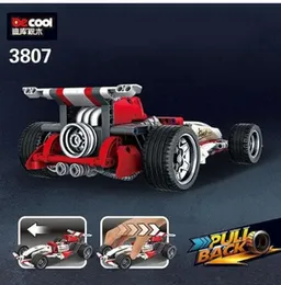 DECOOL MecFactor F1 Racing Car Formula 377+ Pieces 3807 Pull Back Building Blocks Toys for Children