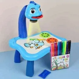 Children Learning Desk Trace and Draw Projector Art Drawing Board Projection Tracing Painting Table Toy Early Educational Gift for Boys Girls Over 3 Y