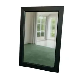 8×12 Inches 1" Black Mirror Frame | Premium Quality Wall Mirror | Sleek Modern Design for Home & Office
