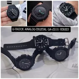 G-SHOCK GA-2100-1A1 – Analog-Digital Watch | A Grade | Carbon Core Guard | Gift Box Included