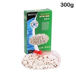 BOYU CR-150/300/500 Ceramic Rings Aquarium Fish Tank Filter Material Biological Rings Filter Media