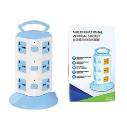 3 Layer Universal Vertical Multi Plug Socket Tower With12 Outlet Power and 3 USB