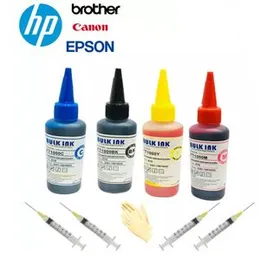 Universal Refill cartridge Ink Epson ink Lexmark Ink Dye CISS ink Cyan, Magenta, Yellow, Black Colors 100ML For Epson, Canon, HP, Brother Cartridge re