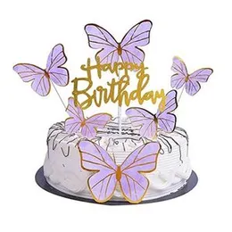 Butterfly Cake Toppers Cartoon Cake Topper Cake Topper Plastic Cake Topper