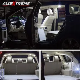 Allextreme EX31SDW 10 LED Universal Car Interior Super Bright Roof Light Reading Dome Bulb Lamp with Festoon Holder (5W, White, 2 PCS)