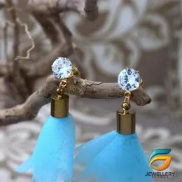 Cotton Drop Earrings for Women Bohemian Style Tassel Earrings.