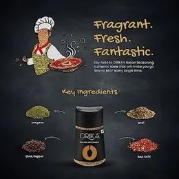 Orika Italian Seasoning 75g Sprinkler Classic Blend of Herbs, Best Seasoning for Pizza, Pasta, and All Italian Dishes