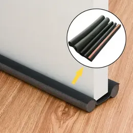 Door guard stopper energy saving twin draft door protector