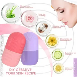 Ice Face Roller Massager,Ice Cube Roller For Face, Eyes And Neck Naturally Conditioning And Skin Care,De-Puff Eye Bags,Reduce Migraine Pain,Reusable M