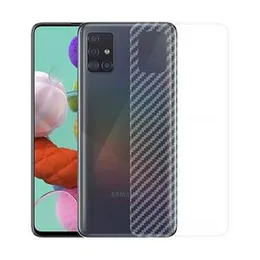 Ultra Thin Transparent Carbon Fiber Film Back Sticker – Samsung A51 | Slim Fit Protective Wrap