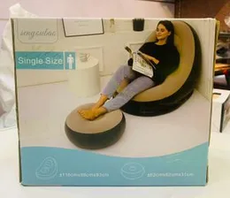 Inflatable Air Sofa/Chair with Footrest.