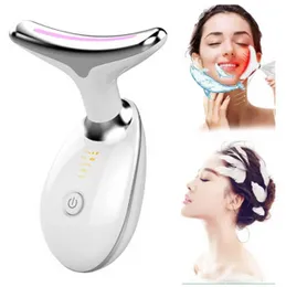 3 Lights Facial Device for Face Lift and Massager – White Wavy Chic Beauty Miracle with Microcurrent Technology
