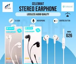 Celebrat G26 Stereo Earphone.