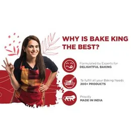 BAKE KING Ammonium Bicarbonate 100gm, Agent Biscuits Food Grade Hornsalt - Hartshorn Perfect for Baking (Cookies and Biscuits)