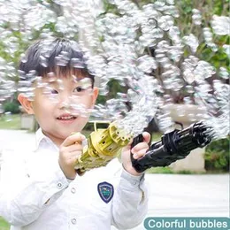 Bubble Gun Bubble Machine Bubble Toy Electric Porous Bubble Machine Random colors