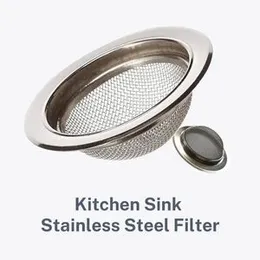 Spinfluencs stainless steel sink strainer kitchen waste filter