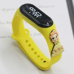 Waterproof cartoon-style watch band for girls and boys, featuring sports touch control and LED display. Ideal for students, this cute LED watch comes