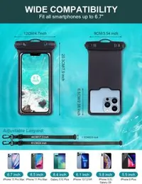 Universal Waterproof Phone Cases Waterproof Phone Pouch, Rain Mobile Cover, Universal Waterproof Phone Case, Cash, Documents, Water Proof Bag For Beac