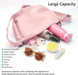 Big Capacity Crossbody Bag with Small Purse – Quilted Puffer Shoulder Handbag for Women Down Cotton Padded Underarm Bag