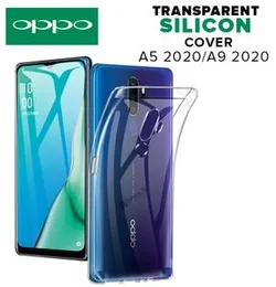 ThickBallon Clear Transparent Silicone Case back cover For OPPO A5 2020 / A9 2020
