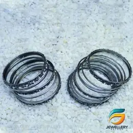 Silver Plated Peora Traditional Antique Look Oxidised with White Stone for Girl & Women.