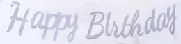 HAPPY BIRTHDAY Shine Letter Cardboard Banners