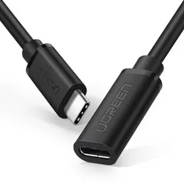 UGREEN 1 Meter Type-C Male to Type-C Female Audio & video USB 3.1 Gen2 , 10Gbps Extension Cable – US353 - 10387