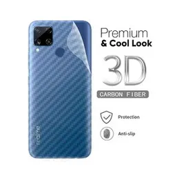 Clear Slim Carbon fibre Phone Transparent protective Mobile Back Sticker For Realme C15