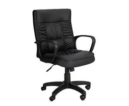 Superior Chair Full Leather Mid Back 56cm x 65cm x 102cm (Lowest) / 113cm (Highest) (Highest) | Well chair | Office chair | gaming chair