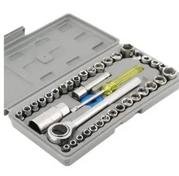Aiwa Multi Purpose Combination Socket Wrench Set, 40 Pieces