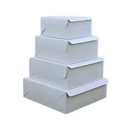 White Square Cake Boxes –  14″X14″X4″ Durable Packaging | Multiple Sizes | Ideal for Weddings, Parties & Gifts