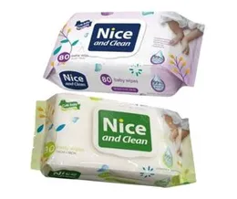 80 Pieces Baby Wet Wipes For Babies 2 Packs Of Nice Wipe