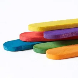 Wooden Counting Sticks of Rainbow Color - Set of 2 - 100 Sticks