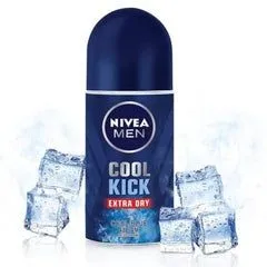 NIVEA Cool Kick Extra Dry Deodorant – Long-Lasting Freshness & Sweat Protection, 50ml