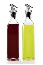 1pc kitchen oil bottle with plastic lid vinegar pour 150ml oil lekage free spray drop bottle